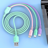 Pastel 3-in-1 Fast Charging Cable — 1.2m, 3A
