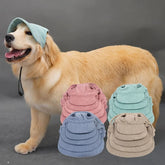 Adjustable Dog Sun Hat with Visor – Cute Corduroy Cap