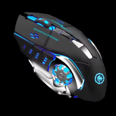 Rechargeable Wireless Gaming Mouse with Silent Clicks