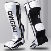 Boxing Shin Guards PU Leather Leg Protectors