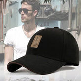 Classic Curved Baseball Cap — Leather Patch