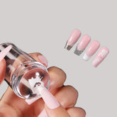 Clear Silicone Nail Stamper with Scraper – Nail Art Tool