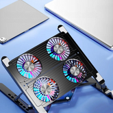 Adjustable Laptop Cooling Pad with Stand & 4 Fans