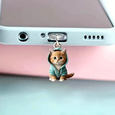Cute Cat Dust Plug Charm — Universal Type-C & iPhone