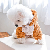 Warm Berber Fleece Dog Hoodie for Small Pets