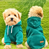 Warm Fleece Dog Hoodie Vest for Small-Medium Pets