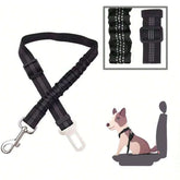 Dog & Pet Car Seatbelt — Reflective Bungee Safety Lead