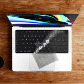 Clear Silicone Keyboard Cover — MacBook 13–16