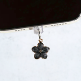 Enamel Flower Phone Dust Plug Charm