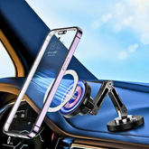 Magnetic Car Phone Holder — Suction Dash Mount ( With Charger )