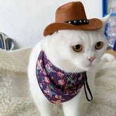 Pet Cowboy Hat with Adjustable Chin Strap