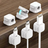 Magnetic Cable Organizer Clips — Strong Adhesive