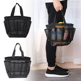 Mesh Beach Tote Bag — 8-Pocket Foldable Pool Bag