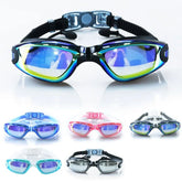 Mirrored Anti-Fog Swim Goggles — UV Protection