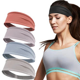 Moisture-Wicking Elastic Sports Headband for Men & Women