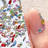 Multicolor Mixed Shape Nail Art Rhinestones