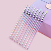 10-Piece Iridescent Makeup Brush Set – Eyeshadow & Detail