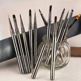 Stainless Steel Precision Nail Liner Brush Set