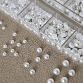 Crystal Nail Rhinestones & Half Pearls Set