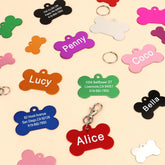 Personalized Bone Pet ID Tag — Engraved Name Tag