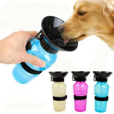 Portable Dog Water Bottle — 500ml Leakproof Travel Bowl