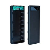 DIY 10×18650 Power Bank Case with LED Display & Flashlight