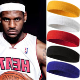Pure Color Sports Headband Sweat Absorbent Fitness Band
