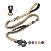 Reflective Rope Dog Leash – Heavy Duty Adjustable Handle