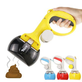 Retractable Dog Poop Bag Dispenser with Ergonomic Handle