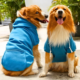 Golden Retriever Fleece Hoodie with Zip Pocket