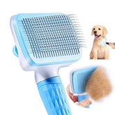 Self-Cleaning Pet Grooming Brush — Hair Eject