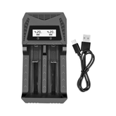 Universal LCD Smart Battery Charger – USB-C Fast Charge