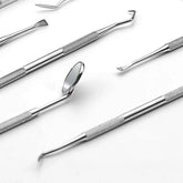 Stainless Steel Double-Ended Dental Probe — 15.5cm