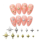 Starburst Nail Studs — Gold & Silver Nail Charms