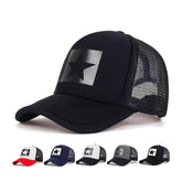 Star Patch Trucker Cap — Mesh Snapback