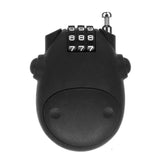 Mini Retractable Helmet & Bike Lock with 3-Digit Code