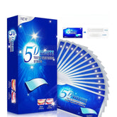 5D Teeth Whitening Strips — 7/14/28 Pairs, Low Sensitivity