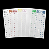 Clear Color Keyboard Stickers — Universal Laptop Keys