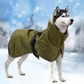 Waterproof Dog Coat with Reflective Design & Warm Lining