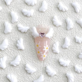 White 3D Angel Wing Nail Charms — 30pcs