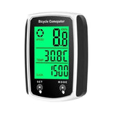 Wireless Waterproof Bike Computer — Large Backlit LCD