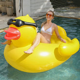 Yellow Duck Inflatable Floating Lounge Chair