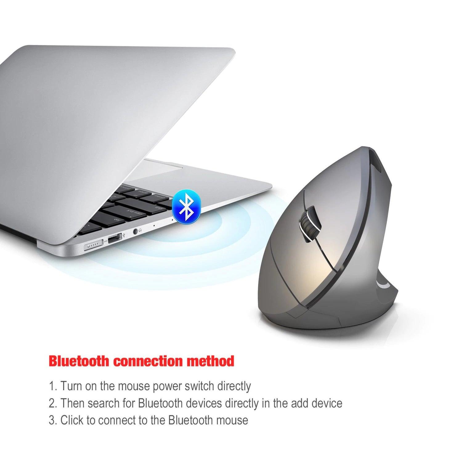 Vertical USB Wireless Mouse - Bluetooth 3.0 - dealskart.com.au