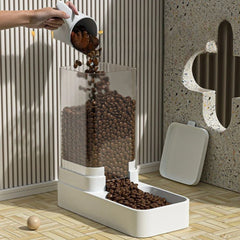 Automatic Pet, Cat & Dog Feeder with Water Dispenser & 3.8L Capacity