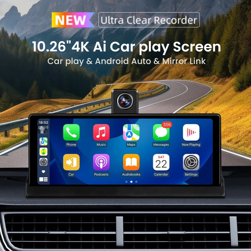 10.26__4K_Wireless_CarPlay_Rearview_Mirror_Dash_Cam_-_Play_Screen