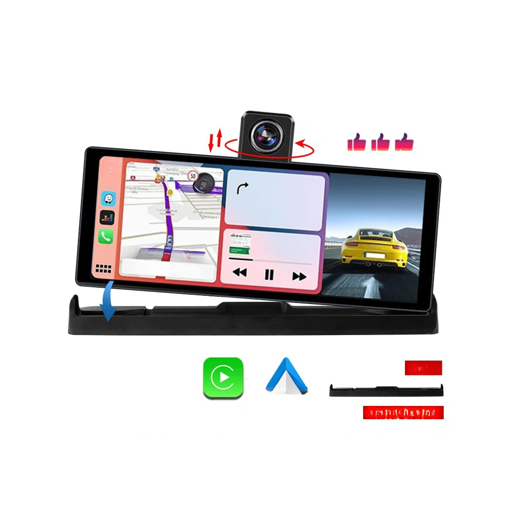 10.26__4K_Wireless_CarPlay_Rearview_Mirror_Dash_Cam_-_T322-4K_Front_Cam