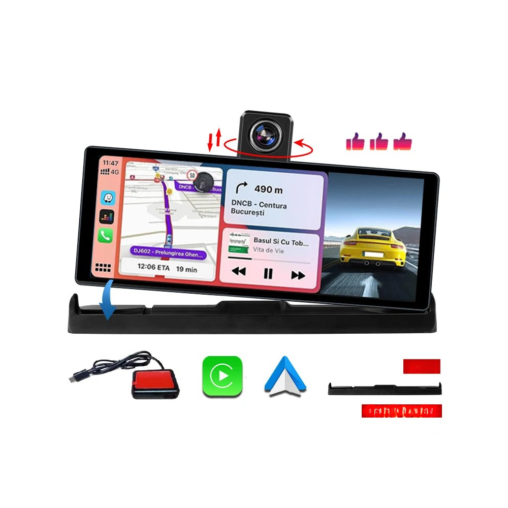 10.26__4K_Wireless_CarPlay_Rearview_Mirror_Dash_Cam_-_T322-4K_Front_GPS