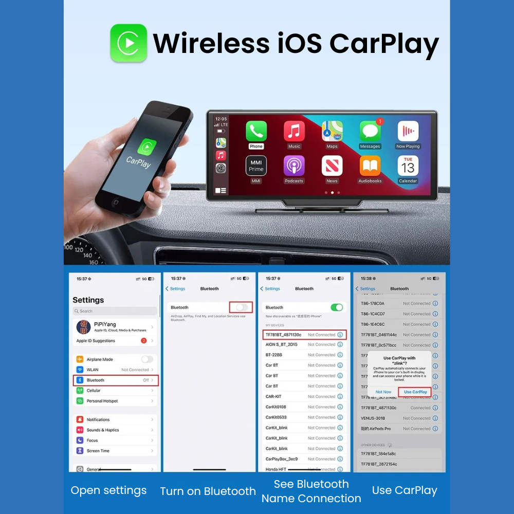 10.26__Wireless_CarPlay_Android_Auto_DVR_4K_Dual_Cam_-_Ios_Carplay