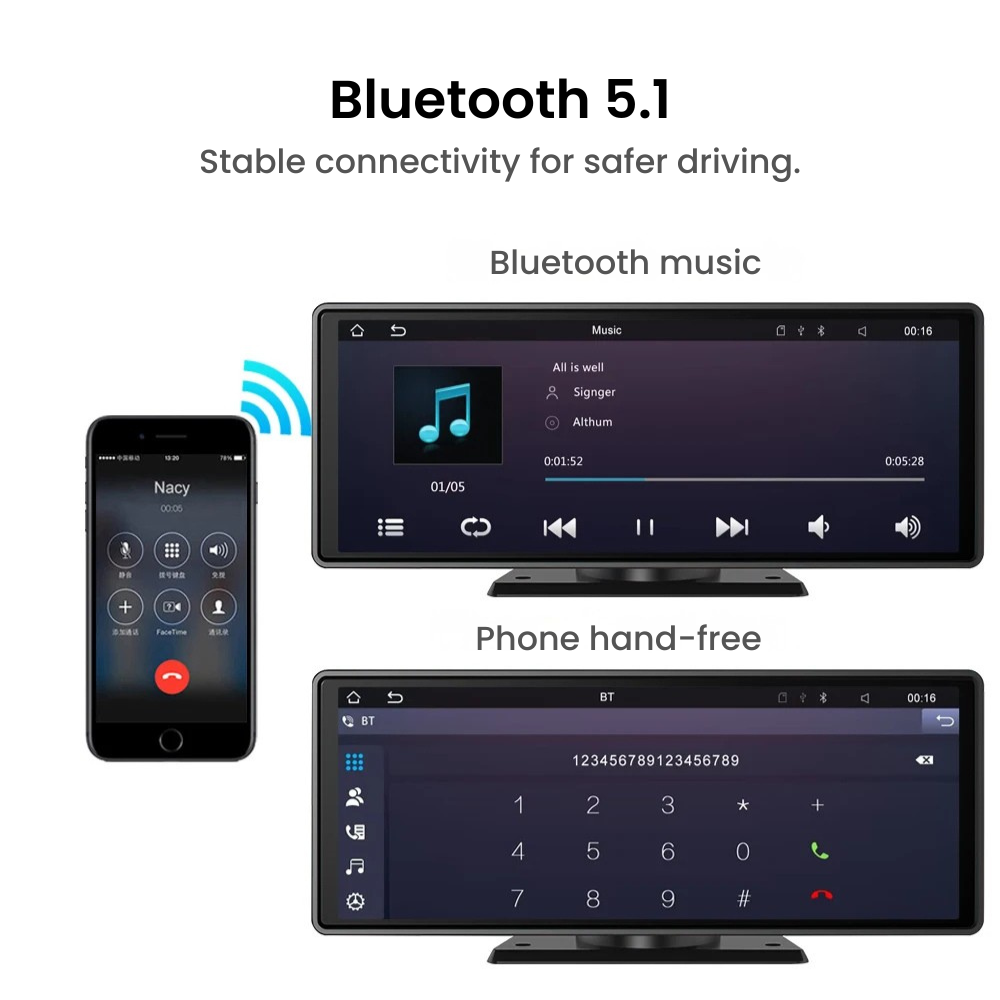 10.26__Wireless_CarPlay_Car_DVR_Smart_Screen_with_4K_Camera_-_Bluetooth