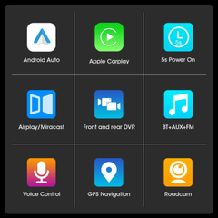 11.26" Wireless CarPlay & Android Auto 4K DVR Display